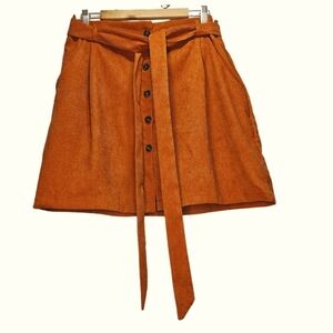 SHEIN Orange Mini Skirt